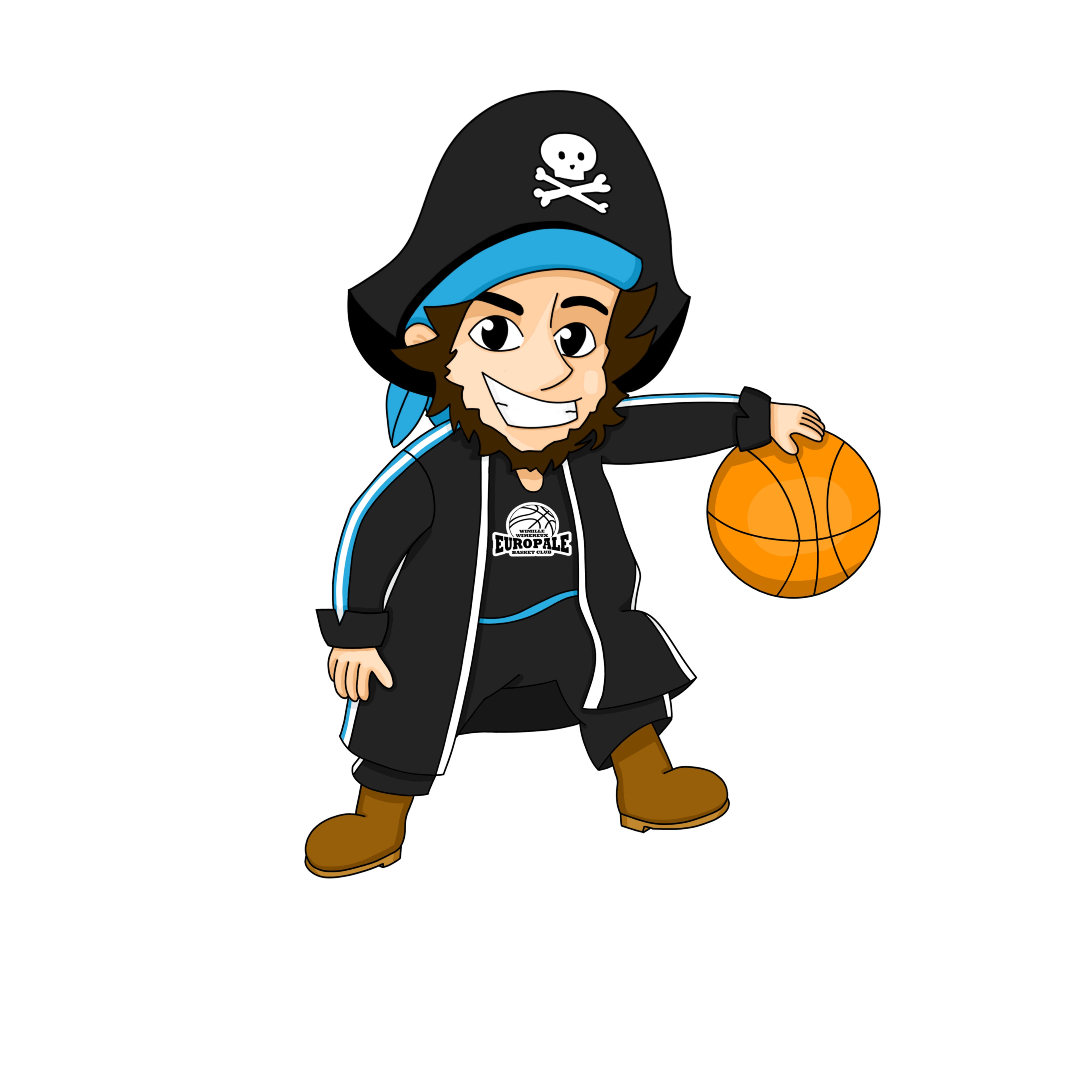 Jack Le Pirate - Mascotte de l'Europale Basket Club